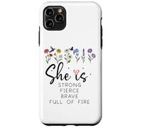 Proverbs 31 She is Strong Fierce Brave Full Fire Christian Custodia per iPhone 11 Pro Max