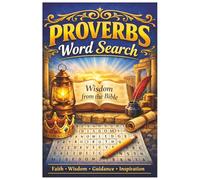 Proverbs Word Search Puzzle Book: Word Searches with Easy to Read Print about Proverbs, Bible, Scripture, and More | 6X9 inches, 110 pages |50+ Puzzles ... Gift for vacations, Holidays and Free Times