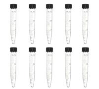 Provetta da Centrifuga a Fondo Conico 15ml in Vetro 10 Pezzi