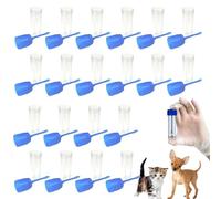 Provetta in Plastica con Cucchiaio,20pcs Provetta Feci Cane Gatti,15ml Provetta per Feci,Campione Tazza Feci,Contenitore Provette,Campione Bottiglia Tubo Plastica,Provette Trasparente,Provette Urine