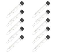Provette Centrifuga Conica 15ml in Vetro con Tappo a Vite 10 Pezzi
