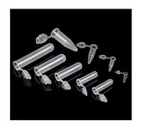 Provette for centrifuga in plastica for esperimenti di laboratorio - Dimensioni da 0,1 ml a 15 ml, confezione da 100/300/500/1000 pezzi(5ml 100pcs)