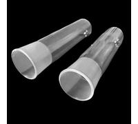 Provette in vetro di quarzo resistenti alle alte temperature, capacità da 10 ml a 100 ml, provette da laboratorio a fondo tondo con tappo smerigliato(100mL 30x220mm)