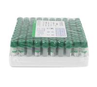 Provette per Prelievo Del Sangue,Provette Monouso in Plastica per Prelievo Del Sangue,0,5/1 Ml,Confezione Da 100,Provette Viola Con Edta K2,Provette Verdi Con Eparina Di Litio,0.5ML-Green