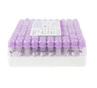 Provette per Prelievo Del Sangue,Provette Monouso in Plastica per Prelievo Del Sangue,0,5/1 Ml,Confezione Da 100,Provette Viola Con Edta K2,Provette Verdi Con Eparina Di Litio,0.5ML-Purple