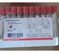 PROVETTE SOTTOVUOTO BD VACUTAINER 100 PZ. GEL SEP. SST TAPPO ROSSO 5ml