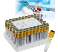 Provette sottovuoto per prelievo di sangue, 100 pezzi, attivatore di gel e coaguli per prelievo di sangue e separazione del siero in laboratorio