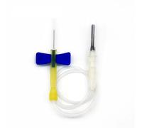 Provette sterili for campionamento con testa a farfalla da 100 pezzi for provette di campionamento da laboratorio for una raccolta accurata dei campioni, confezionate singolarmente sterili(23G)