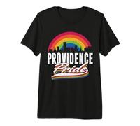Providence Pride LGBT Lesbian Gay Bisexual Rainbow LGBTQ Maglietta Premium