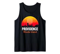 Providence Rhode Island Vintage Retro Sunset City State USA Canotta