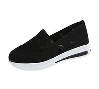 PROVIMIR Scarpe da ginnastica da donna con zeppa, piattaforma imbottita, Aa | Facile da infilare con rete a V per una maggiore traspirabilità. Il cuscino d'aria laterale assorbe gli urti. Perfetto per