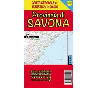 Provincia di Savona. Carta stradale e turistica 1:100.000