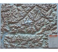 Provincia di Sondrio 1:150.000 (carta in rilievo senza cornice) - AA.VV.