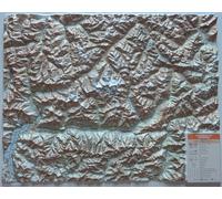 Provincia di Sondrio 1:150.000 (carta in rilievo senza cornice) - AA.VV.