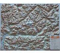 Provincia di Sondrio 1:150.000 (carta in rilievo senza cornice) (Map)