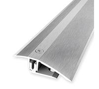 PROVISTON | Profilo di compensazione flessibile | Profilo parquet | Larghezza: 51 mm | Compensazione in altezza: 7-23 mm | Lunghezza: 1000 mm | Profilo in alluminio | Argento | 1 pezzo
