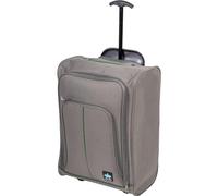PROVITERA Trolley Cabina Morbido con Maniglia Telescopica, Valigia Leggera e Durevole per Viaggi, Bagaglio a Mano in Tessuto Oxford 600D e 4 Ruote, Dimensioni 35 x 20 x 50 cm (Grigio)