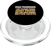 Provo a rendere le cose Idiot Proof HVAC Tecnico Tradesman PopSockets PopGrip per MagSafe