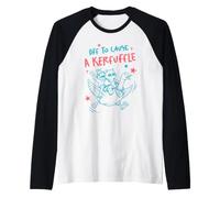Provocare Un Kerfuffle Cat Frog Goose Ride Maglia con Maniche Raglan