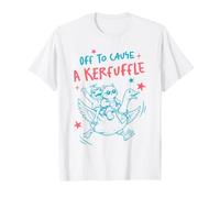 Provocare Un Kerfuffle Cat Frog Goose Ride Maglietta
