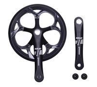 Prowheel 130 mm BCD 52T - Set di manovelle per bici da corsa, 165 mm/170 mm/172,5 mm/175 mm, per ruota dentata e protezione di ricambio, compatibile con City/Folding, Road (manovella 165 mm)
