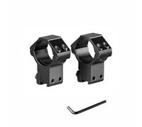 ProWildGear 1" or 30mm Dovetail Scope Mount Rings High Low Profile for 11mm or 20mm Dovetail Picatinny 1 Pair (black-30mm-high Narrow)