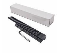 ProWildGear Aluminium Length 155mm 14 Slots Rail Mount Scope Base 11mm to 20mm Dovetail Rail Adapter for Picatinny