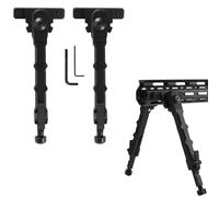 ProWildGear Bipod in alluminio per M-lok Compatible Handguard System Central Height of 6 inch to 8 inch Telescopic Side Mount Bipod