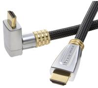 Prowire HQ 3M Cavo HDMI 90° Spina 4K UHD 3D 1080p Full HD TV LED LCD Proiettore