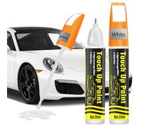 prowithlin Penna Ritocco Carrozzeria - Ritocco Vernice Auto - Soluzione Veloce per Graffi Auto - Pennarello Carrozzeria (2, Bianco)