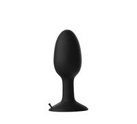 Prowler Plug anale ponderato in silicone con sfera oscillante interna per un maggiore piacere intenso in nero, lunghezza inseribile 14,2 cm, circonferenza 14,2 cm Prowler