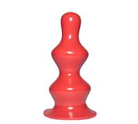 Prowler Red Doowy - Plug anale rosso a coste, per gioco anale estremo, lunghezza inseribile, 17,8 cm, circonferenza 24 cm