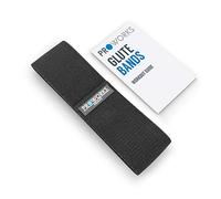 PROWORKS Fasce Glute, Fasce di Resistenza per Gambe e Glutei, Include Libretto con Esercizi di Allenamento con la Fascia, Fascia Allenamento Antiscivolo per Donne & Uomini - Nero - Small