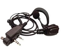 Proxel PJD-1305C-F3002 Micro-Auricolare con Supporto Cavo SPIRALATO per ICOM