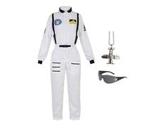 Proxiceen Costume da pilota da uomo, costume da pilota, costume da astronauta, feste alla moda, costumi di carnevale (A3, 160)