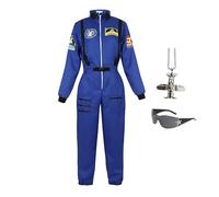 Proxiceen Costume da pilota da uomo, costume da pilota, costume da astronauta, feste alla moda, costumi di carnevale (A1, 170)