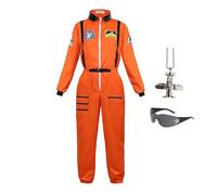 Proxiceen Costume da pilota da uomo, costume da pilota, costume da astronauta, feste alla moda, costumi di carnevale (A2, 180)