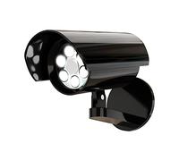 Proxinova Faretto LED da Esterno con sensore di movimento PIR 800 Lumen, Telecamera Finta da Esterno, Angolazione Regolabile e Pratica Installazione, Faretti LED Esterno a batterie, Luci di Sicurezza