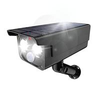 Proxinova Telecamera Finta da Esterno con Sensore Movimento PIR per Sicurezza Casa, Faro LED Esterno con Pannello Solare, 900 Lumen, Faretto LED a Energia Solare, Waterproof, Pratica da Fissare