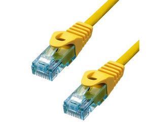 ProXtend 6AUTP-10Y cavo di rete Giallo 10 m Cat6a U/UTP [UTP] (CAT6A U/UTP CU LSZH Ethernet - Cable Yellow 10m - Warranty: 360M) NEW