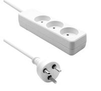 ProXtend Danish Power Strip 3-way 10M IT White NEW