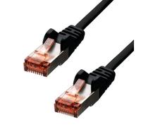 PROXTEND F/UTP CAT6 PVC AWG 26 CCA BLACK 0.5M