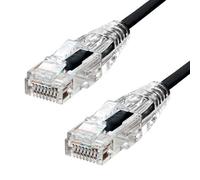 PROXTEND SLIM U/UTP CAT6 LSZH AWG 28 BLACK 25CM