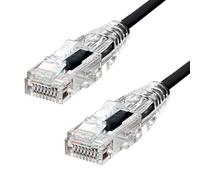 PROXTEND SLIM U/UTP CAT6 LSZH AWG 28 BLACK 30CM