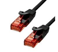 PROXTEND U/UTP CAT6 LSZH AWG 24 CU BLACK 0.75M