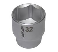 PROXXON 2223430 - Vaso corto hex 1/2" 32 mm
