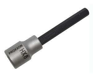 PROXXON 2223486 - Vaso 1/2"+ punta allen, nero, 8 mm l/100