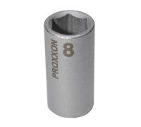 PROXXON 2223718 - Vaso corto hex 1/4" 8 mm, Nero