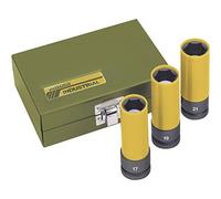 Proxxon 2223938 - Juego vasos impacto 1/2" (17-19-21 mm)