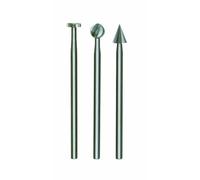 PROXXON 2228720 - Juego 3 fresas d. 2,3 mm, Argento